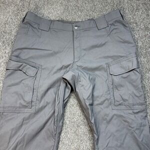 Duluth Flex Dry On The Fly Mens Fleece Lined Cargo Pants 42x30 Work Utility Gray